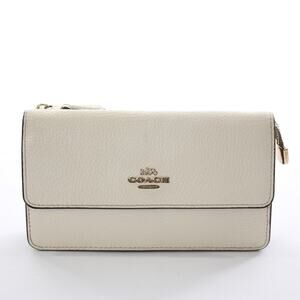 Coach Leather Foldover Wristlet